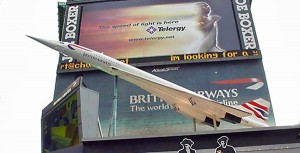 a large model of a plane