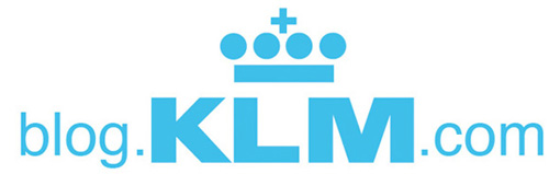 a blue logo with a crown