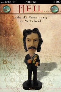 a small figurine of a man with a mustache