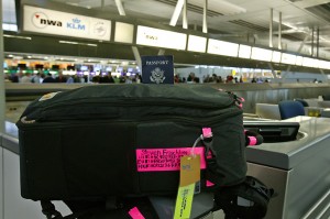 a close-up of a luggage bag