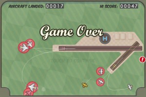 a video game screen with planes and text