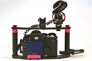 a camera on a stand