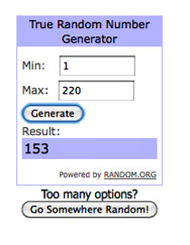 a screenshot of a number generator