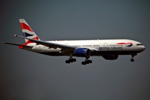 a plane flying in the sky