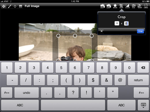 a computer screen shot of a child with a camera