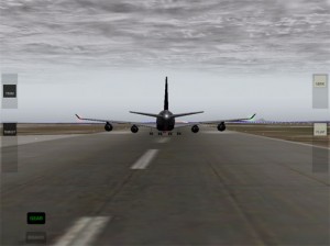 a plane on a runway