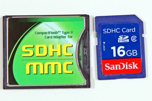 a close up of a memory card