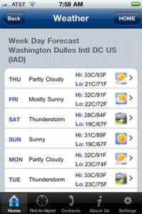 a screenshot of a weather forecast