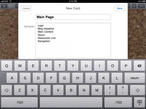 a keyboard on a device