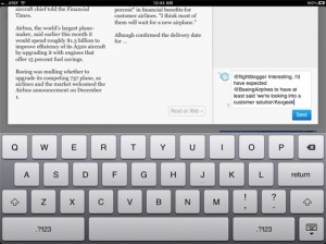 a keyboard and a message