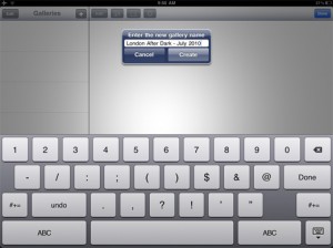 a keyboard on a tablet