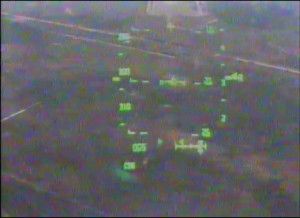 a view of a city from a plane