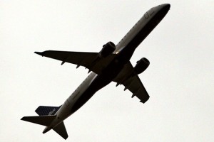 a jet flying in the sky