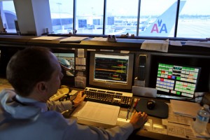 a man working on a computer