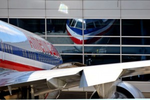 a close-up of an airplane