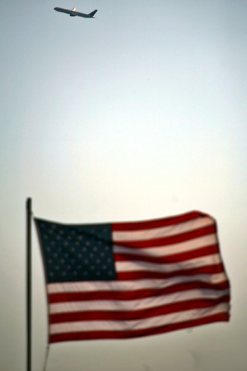 a flag flying in the wind