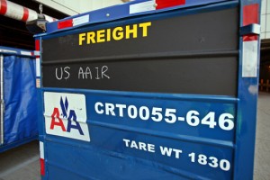 a close-up of a shipping container