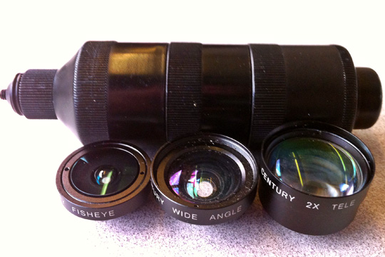 a close-up of a camera lens